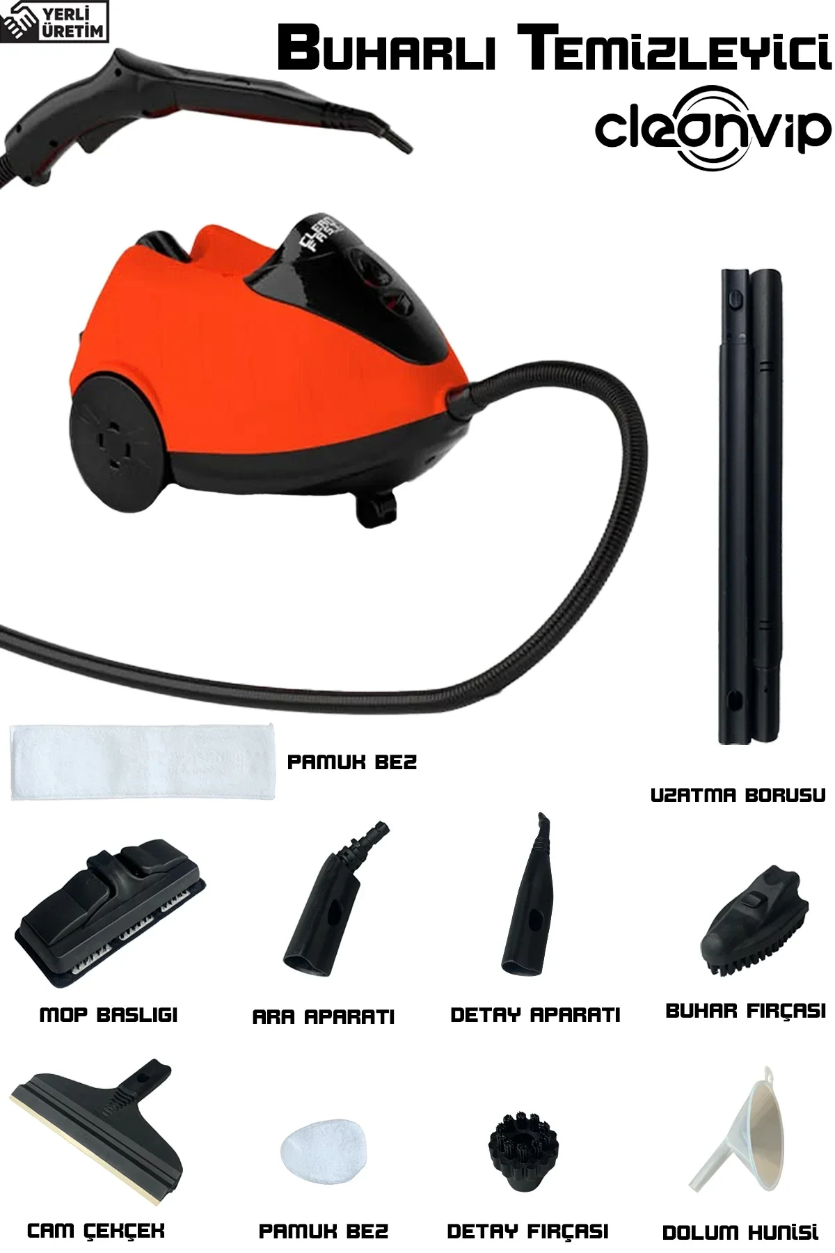 Detaylı Buhar Temizliği Buharlı Makinesi CV332