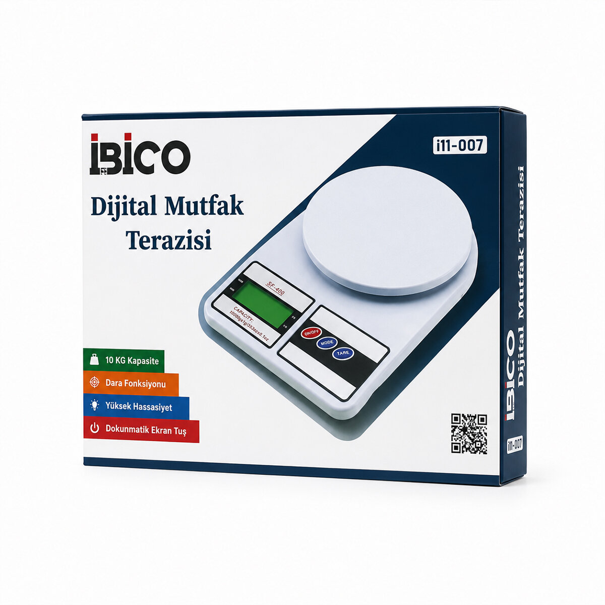 DİJİTAL - PİLLİ MUTFAK TERAZİSİ TARTI 10KG / 1GR