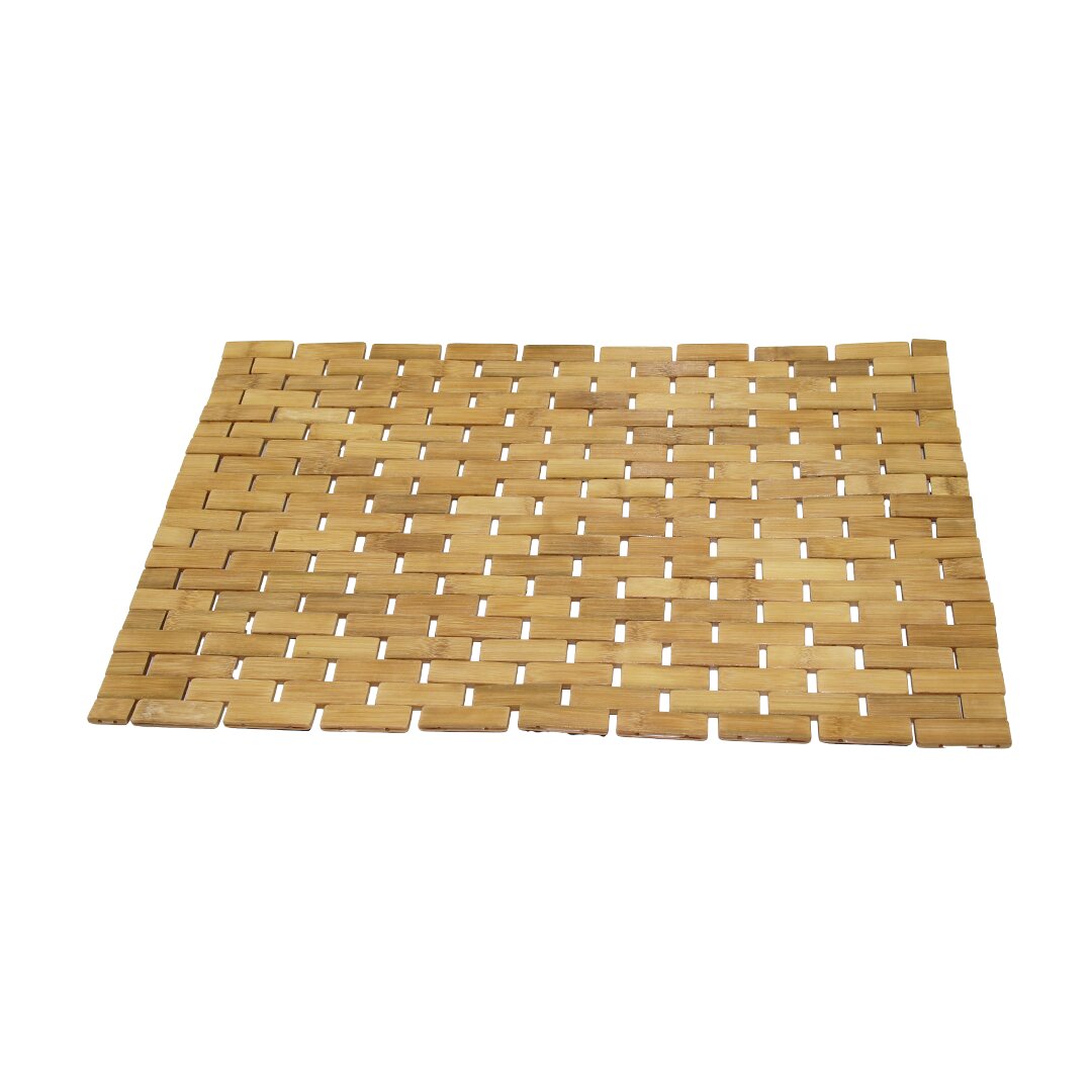 DİKDÖRTGEN - BAMBU KAYDIRMAZ BANYO PASPASI 42X62CM