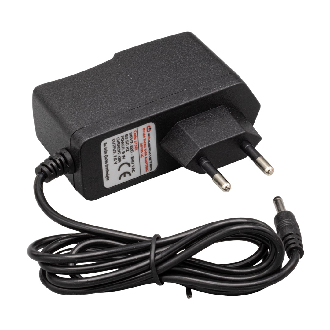 EY-12W-8P 7.8 VOLT - 1.2 AMPER 3.5*1.35 UÇLU PLASTİK KASA ADAPTÖR