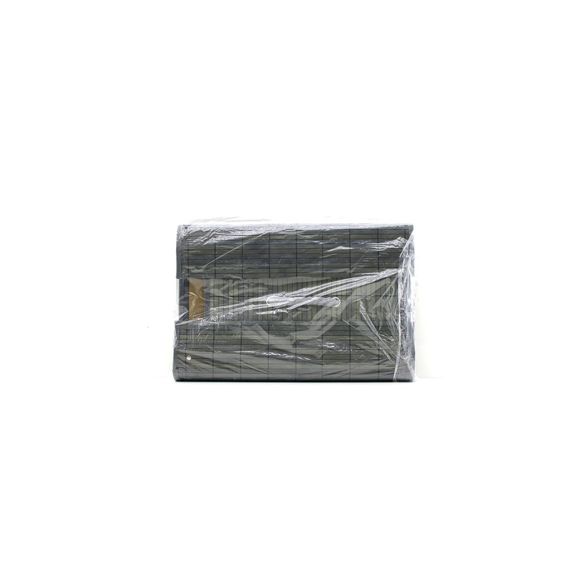 GRİ 2 BOY YUVARLAK BAMBU KENAR ORGANİZER SEPET AHŞAP ALTLIK - BEZLİ ÇAP=22X24CM