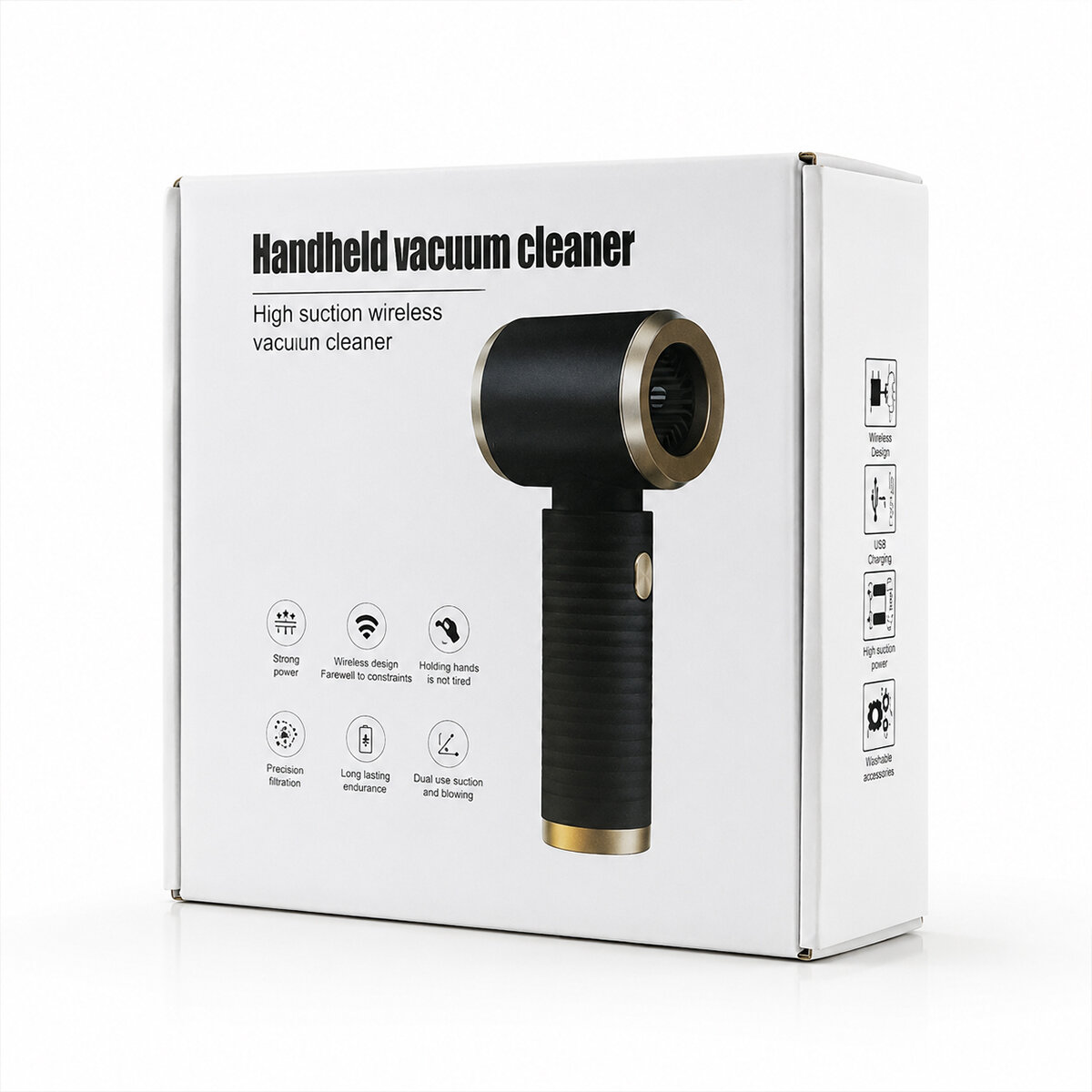 HANDHELD VACUUM CLEANER 2İN1=ÇEKME - ÜFLEME OTO - ARAÇ - EV EL TİPİ SÜPÜRGE ŞARJLI MİNİ - TAŞINABİLİR KH-128