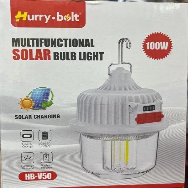 Hurry Bolt Hb-v50 100w Güneş Şarjlı Solar Lamba Kamp