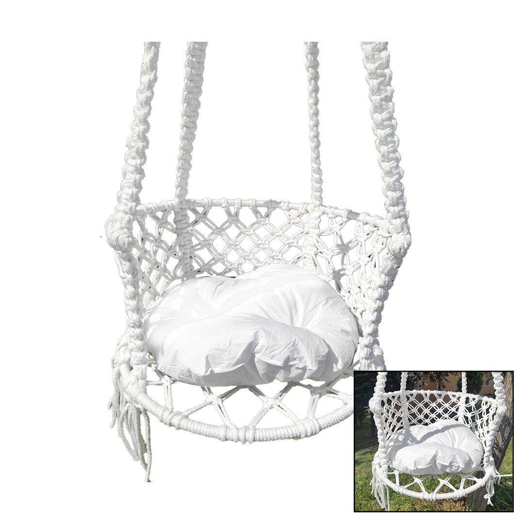 İPEK HAMAK DAVUL SALINCAK  MİNDERLİ   ÇAP:60CM   150KG.TAŞIMA KAPASİTESİ   1-ASMA HALATI - 1-ÇELİK DUBEL