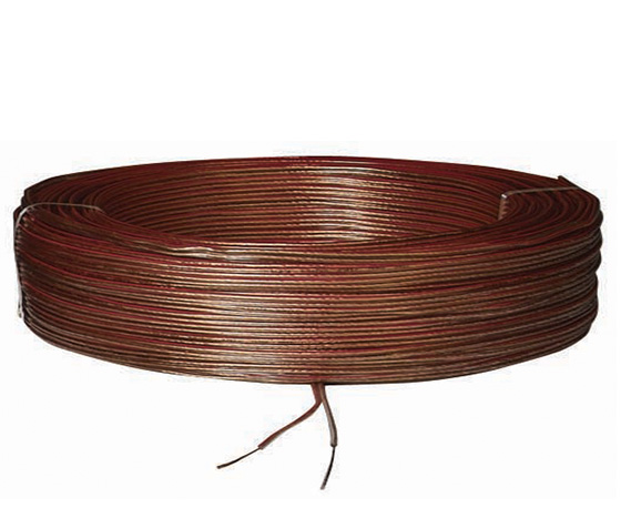 KABLO 2X1.5 CU BAKIR ŞEFFAF KODLU HOPARLÖR KABLOSU (100 MT)  FULL BAKIR