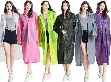 Kadın Erkek Yağmurluk Kapüşonlu Çıtçıtlı Eva Raincoat
