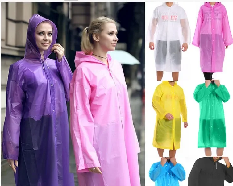 Kadın Erkek Yağmurluk Kapüşonlu Çıtçıtlı Eva Raincoat