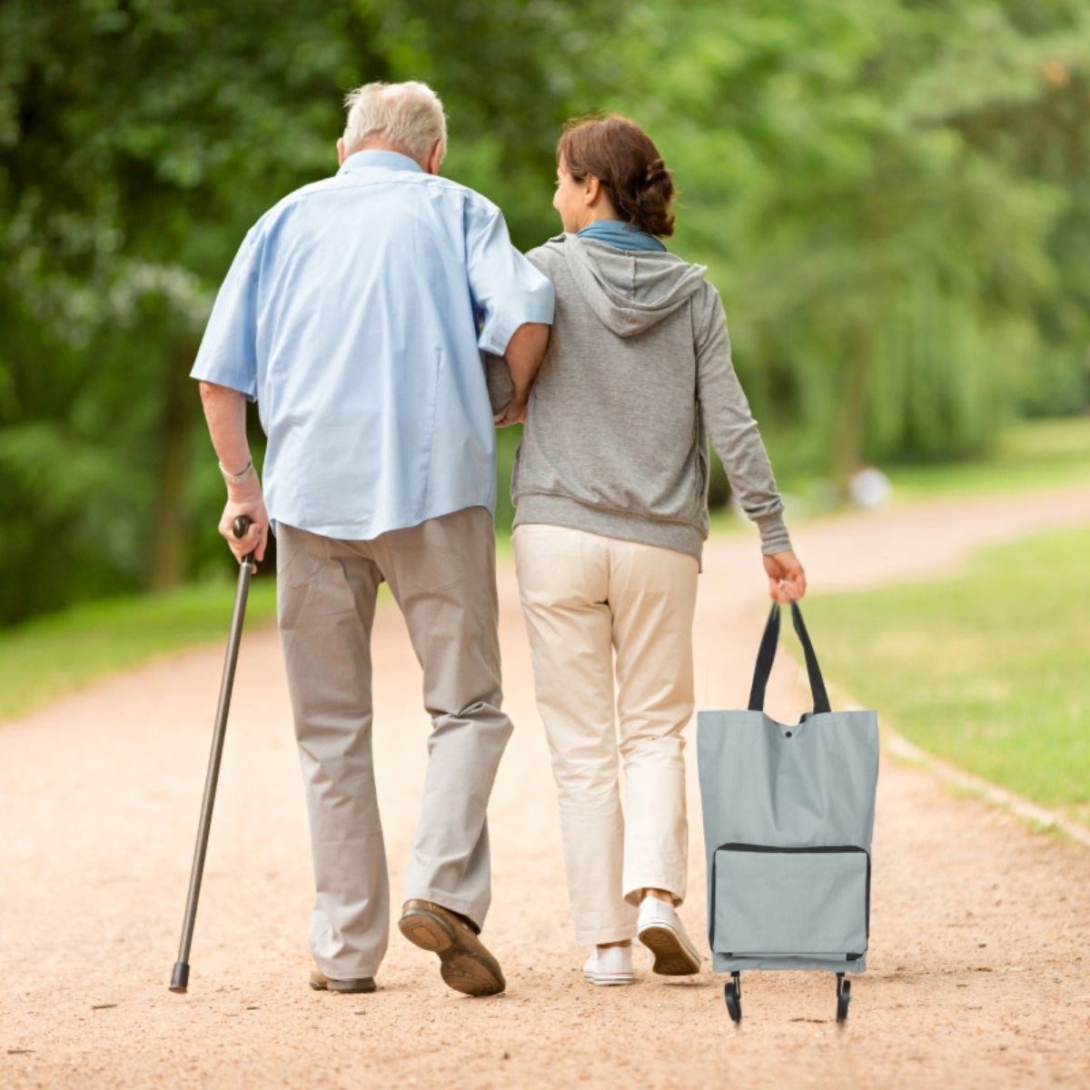 Katlanabilir Tekerlekli Market Çantası,Çok Amaçlı Pazar Arabası,Portatif Alışveriş Bez Torbası