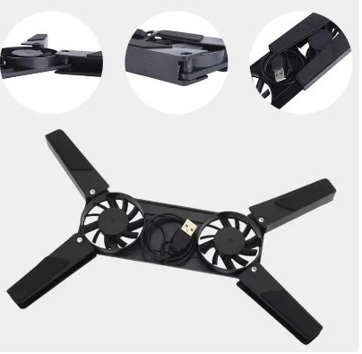 Katlanabilir Laptop Soğutucu 2 fanlı