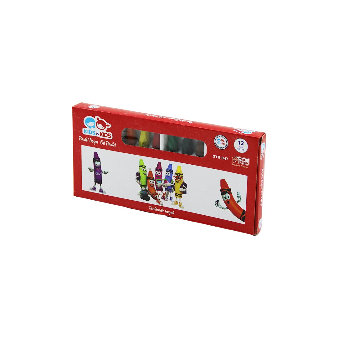 KIDS - KIDS STR-47 12PCS = 12 RENK PASTEL BOYA