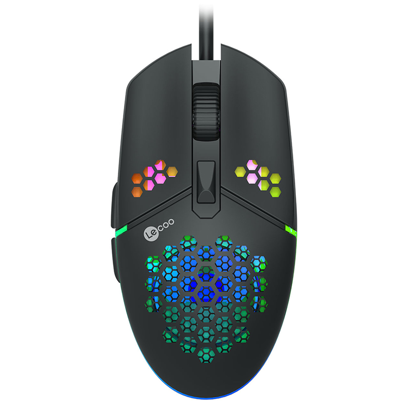 LECOO MS105 3200 DPI 6 TUŞLU KABLOLU RGB LED AYDINLATMALI GAMING MOUSE