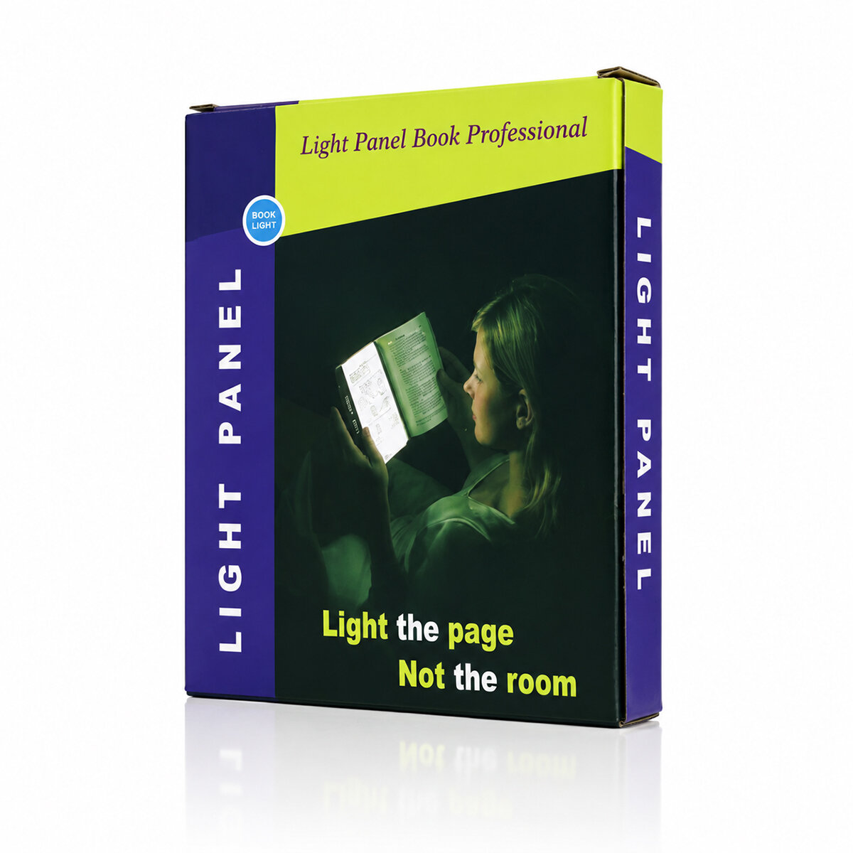 LIGHT PANEL KİTAP SAYFA AYDINLATMA LED PANELİ KİTAP OKUMA PİLLİ 15X17CM İ10-027