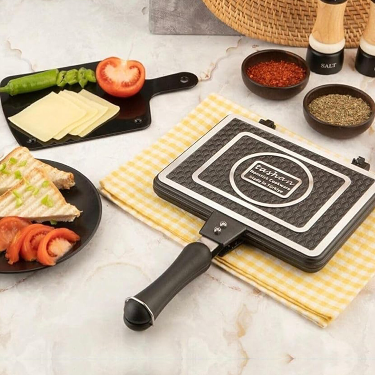 LÜX EMZİKLİ İÇ DIŞ GRANİT TOST MAKİNASI TR-34-098760