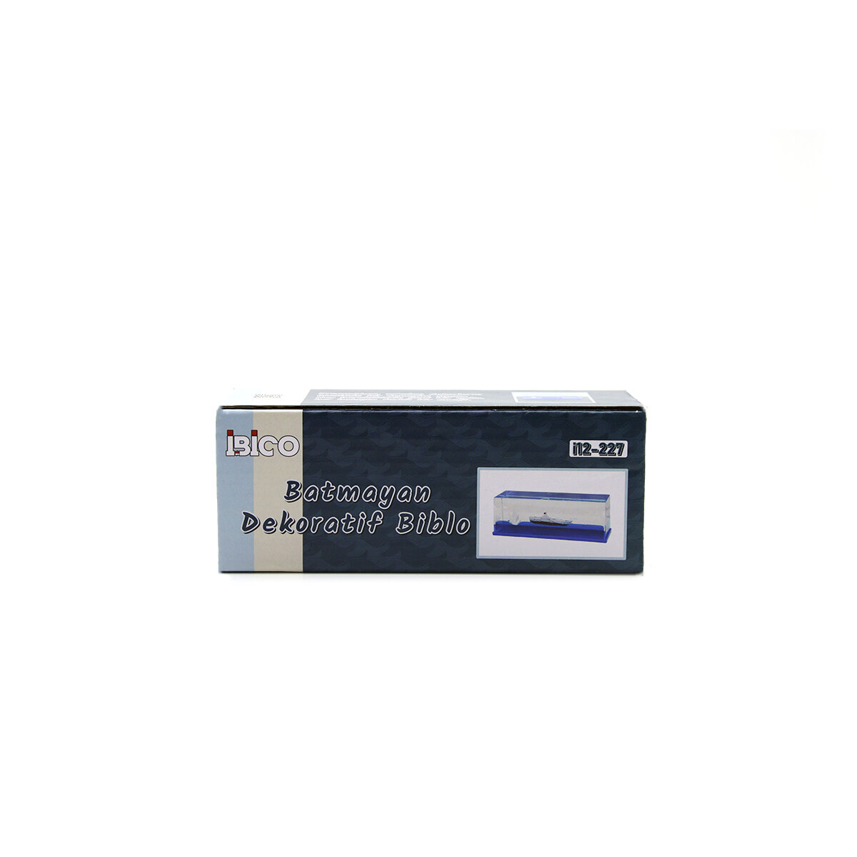 MAVİ SU GEMİ - ADA D.GEN MİKA YÜZEN BATMAYAN DEKORATİF BİBLO AKVARYUM 5.2X15.2X5.3CM