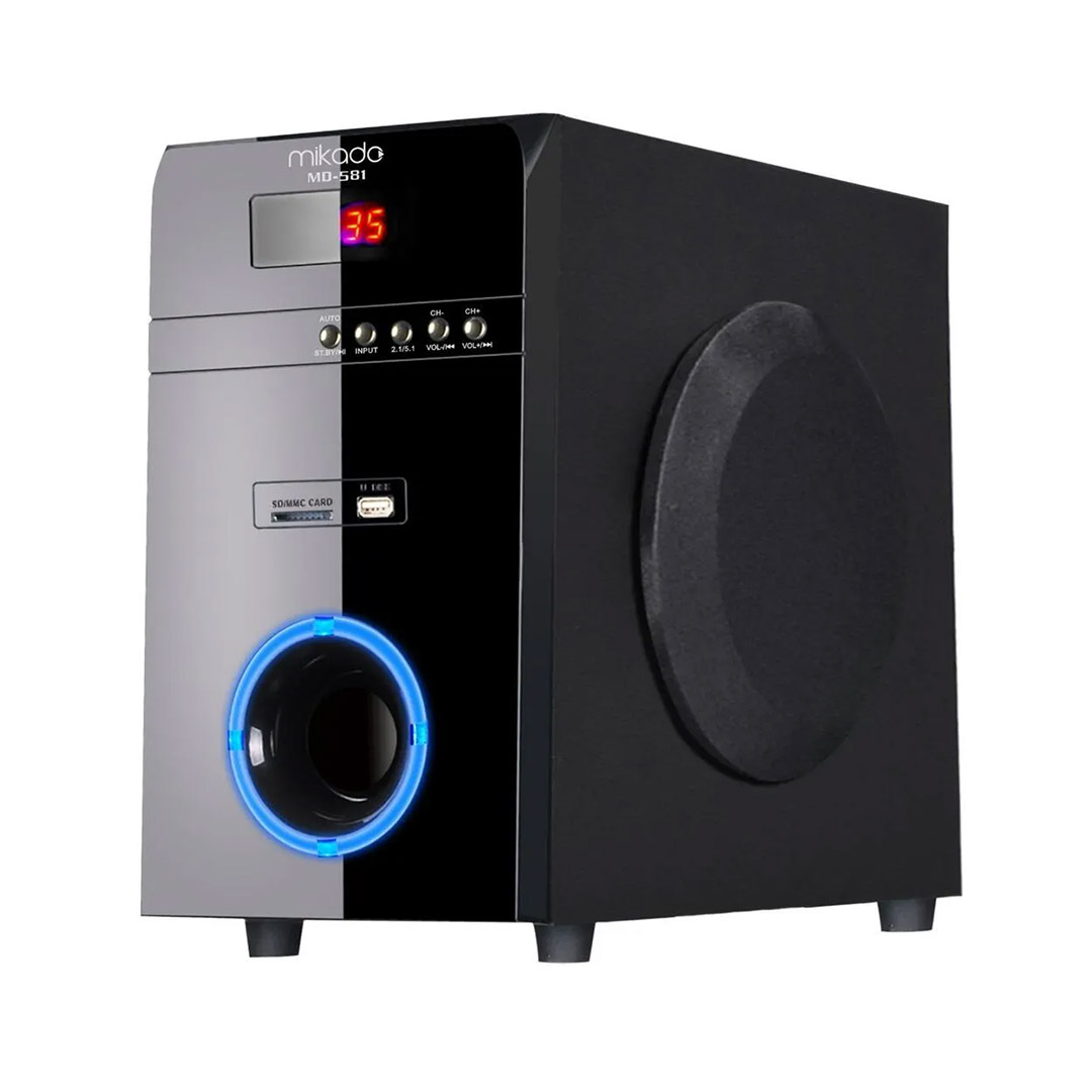 MD-581BT 110W USB+SD+FM+BT DESTEKLİ 5+1 SES SİSTEMİ