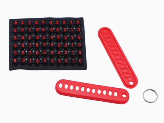 Mini Anahtarlık, Çanta, Araba İçin Çok Amaçlı Numaratör