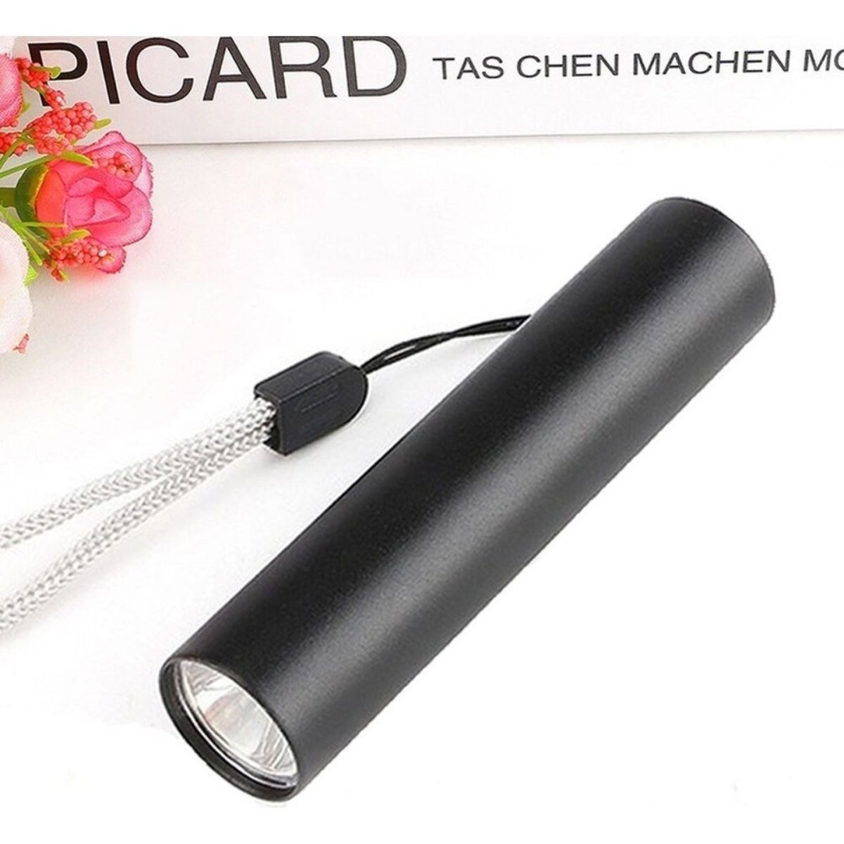 Mini Cep Boy USB İle Şarj Olan Oje Kurutucu Sahte Para Kontol LED UV Mor Işık El Feneri