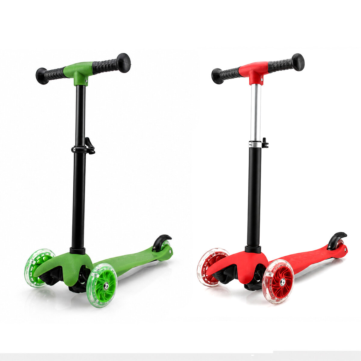 MINI SCOOTER RIDEN SHINE IŞIKLI SCOOTER 55X57-64-71CM FOSFORLU RENKLİ +2 YAŞ - 40KG MAX TAŞIMA HERHANGİ BİR RENK GÖNDERİLİR