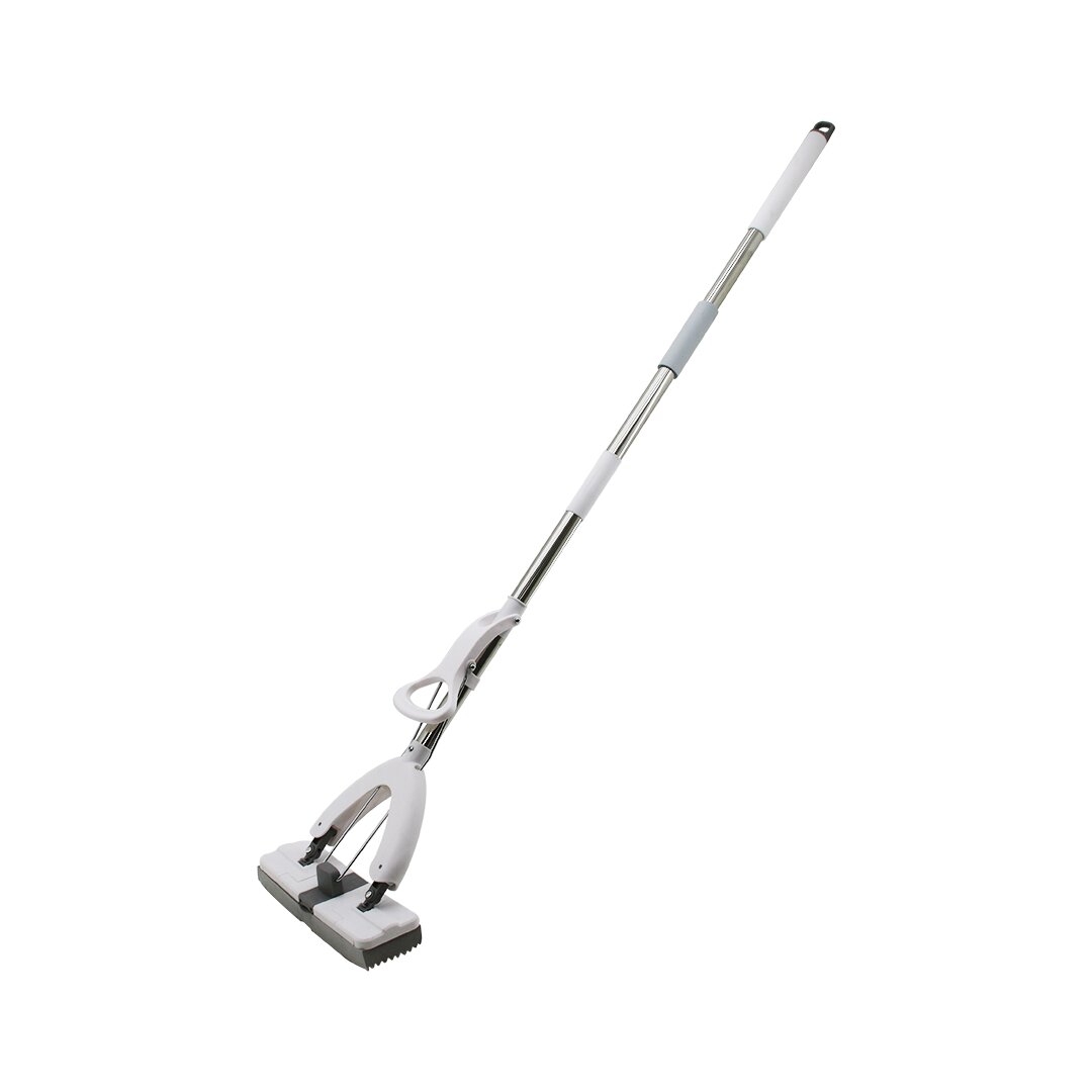 MOP KENDİNDEN SIKMALI PVA SÜNGER MOP - KELEBEK MOP KROM SAP = 110CM + PLASTİK BAŞLIK=135CM