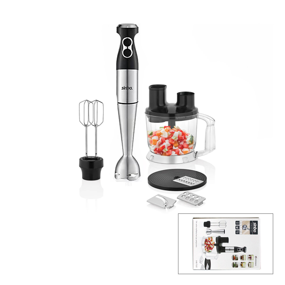 MULTİ BLENDER SETİ 2LT HAZNELİ SHB-7532