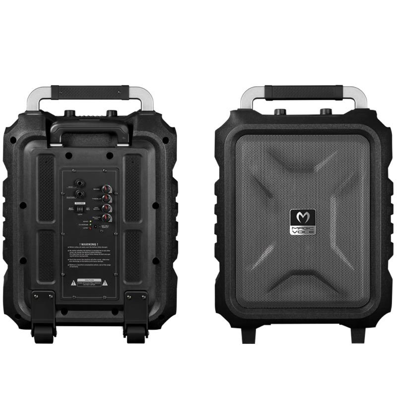 VHF EL+YAKA MİKROFONLU USB*SD*BT/TAŞINABİLİR SEYYAR ANFİ 300W