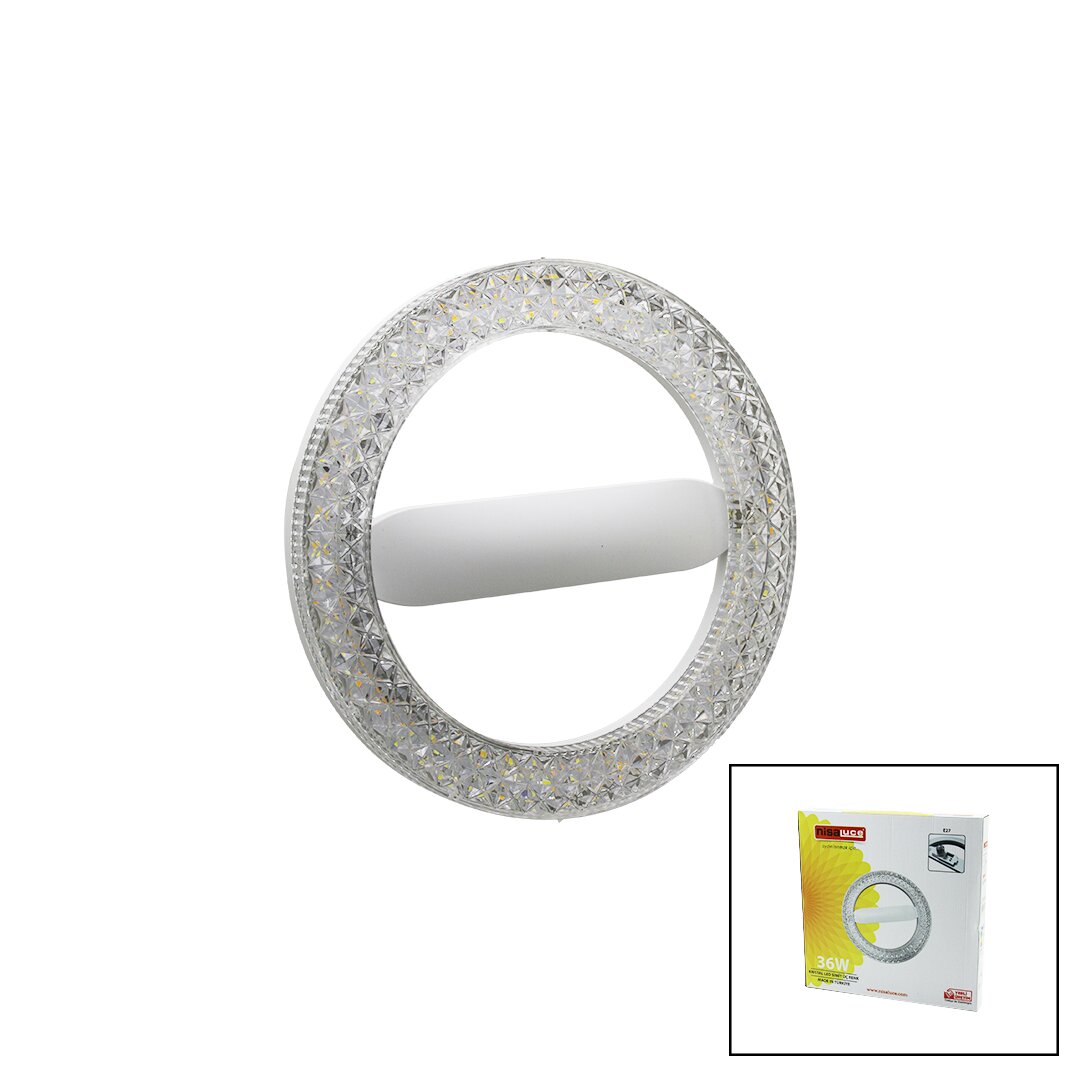 NİSALUCE EAMP-059/1 MİKA KRİSTAL SİMİT MODEL LED AMPUL 36W E27 3 RENK=6500K 2700 LUMEN