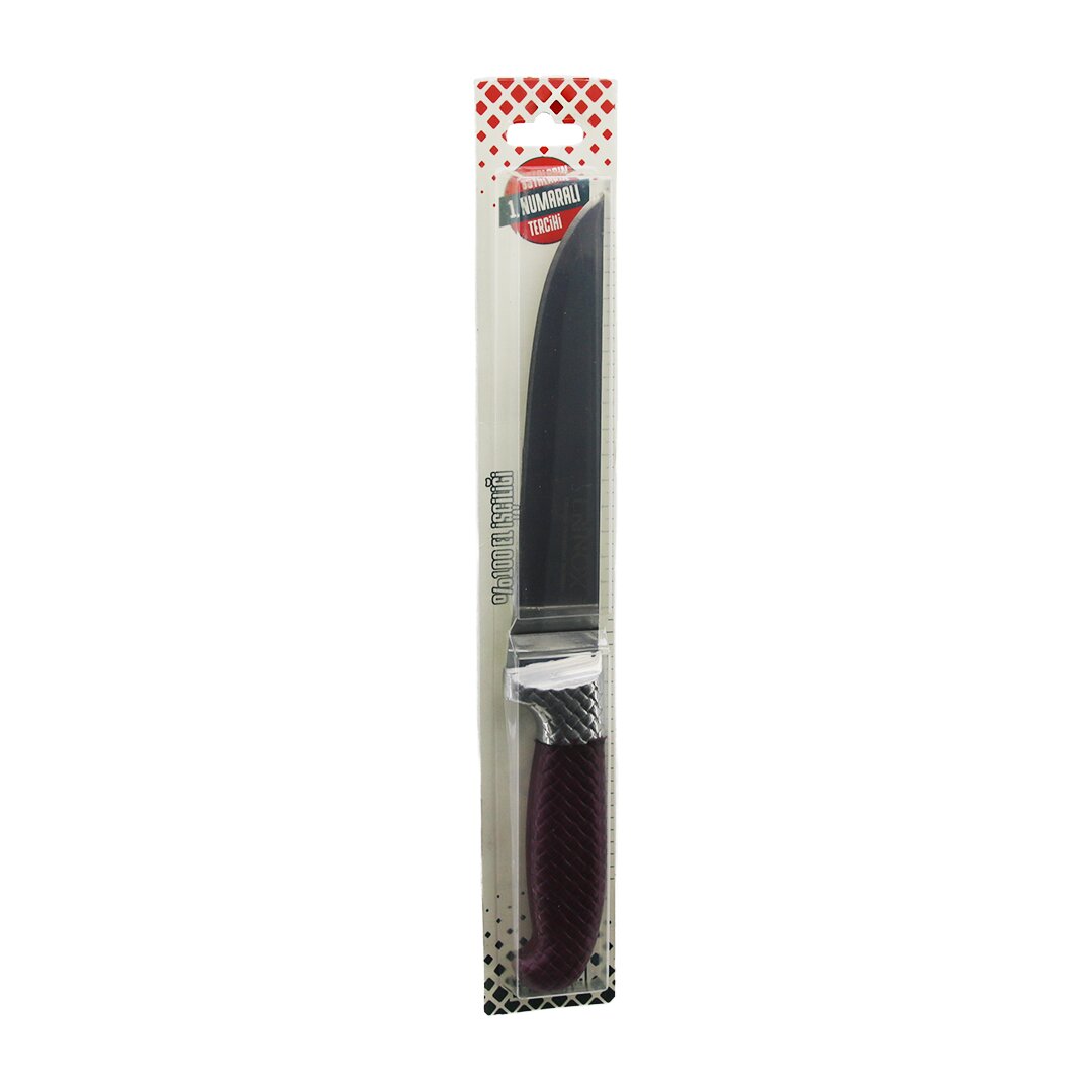 NO-3 BİLEZİKLİ KASAP ET BIÇAK - KURBAN RENKLİ PLASTİK KAYMAZ SAPLI %100 EL İŞÇİLİK