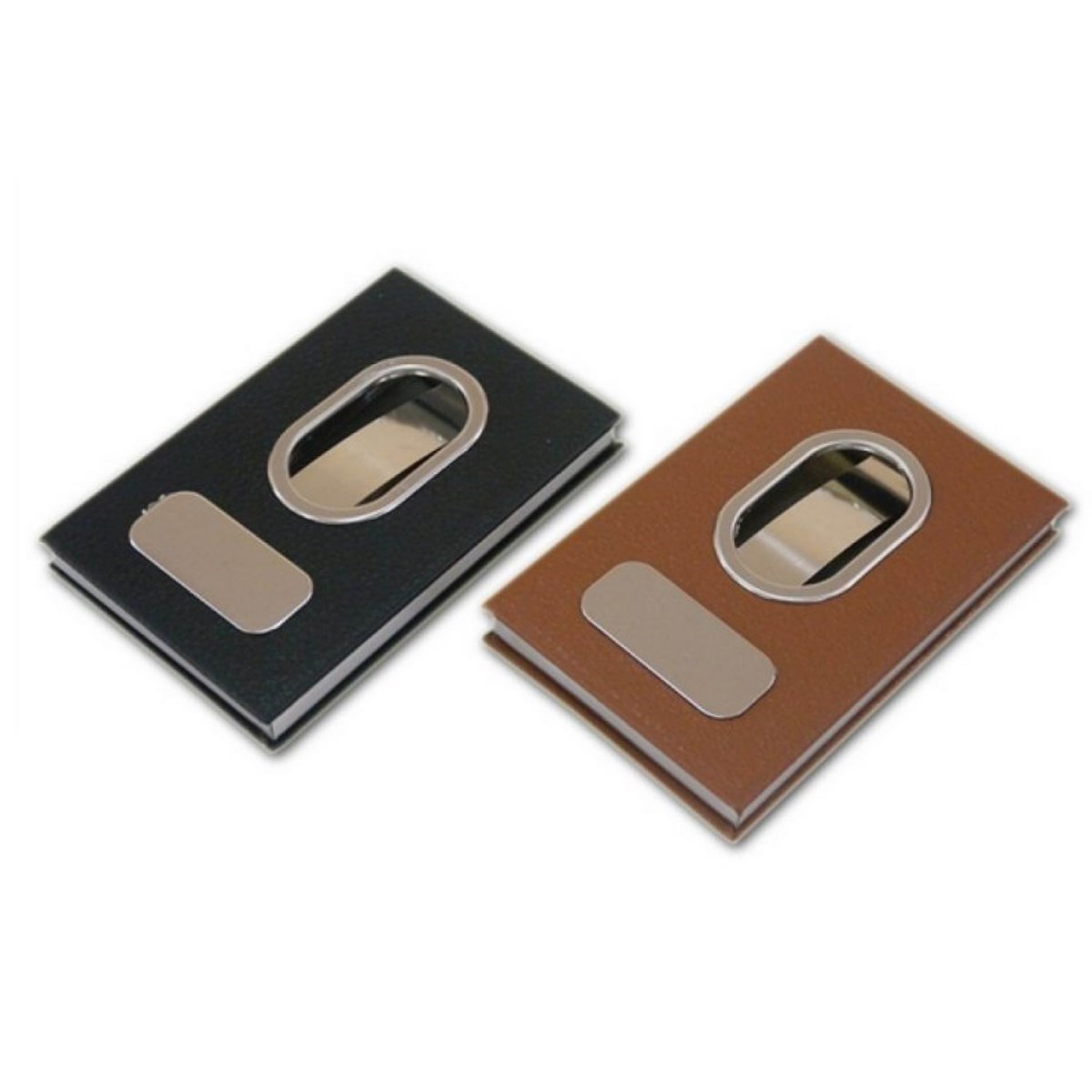 Parmak Sürgülü Kartvizitlik Deri Mekanizmalı Kartlık Cüzdanı