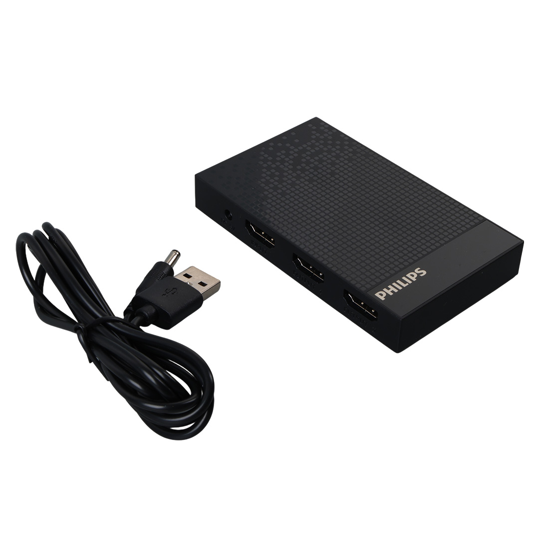 PHILIPS SWV9023B/93 4K HDMI SPLİTTER 1 GİRİŞ - 4 ÇIKIŞ ULTRA HD GÖRÜNTÜ DAĞITICI