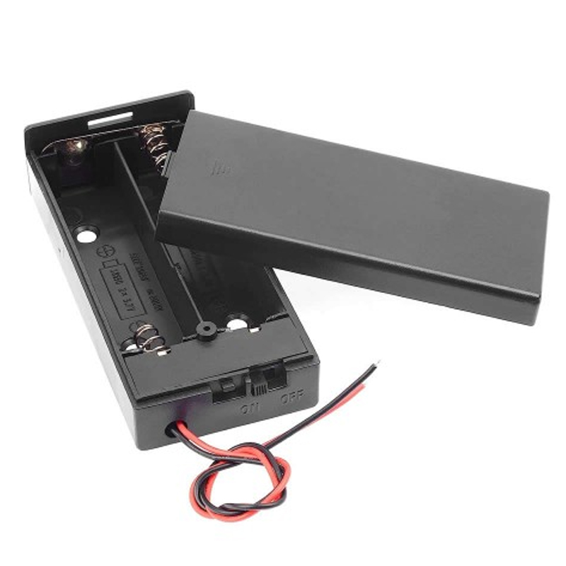 PİL YUVASI 2 Lİ KAPAKLI SWİTCHLİ (AA) (IC-233C)