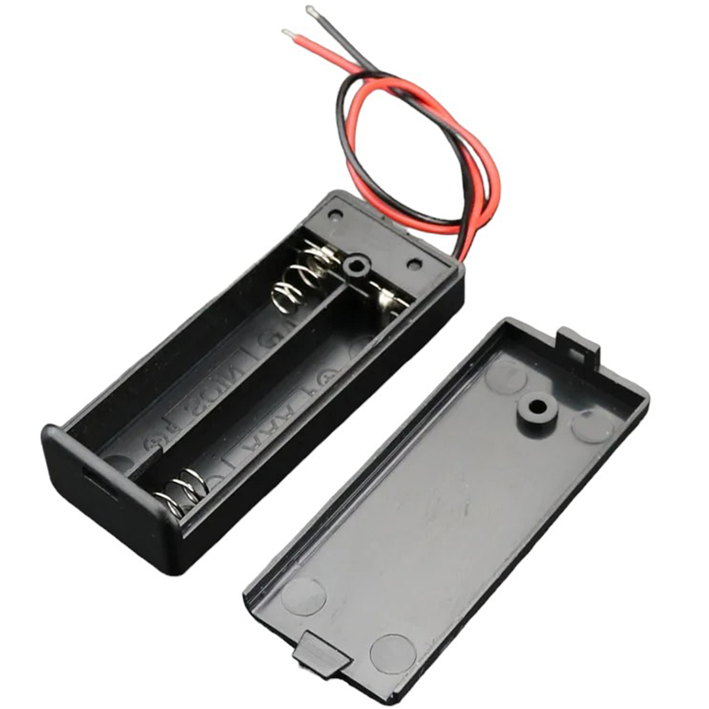 PİL YUVASI 2 Lİ KAPAKLI SWİTCHLİ (AA) (IC-233C)