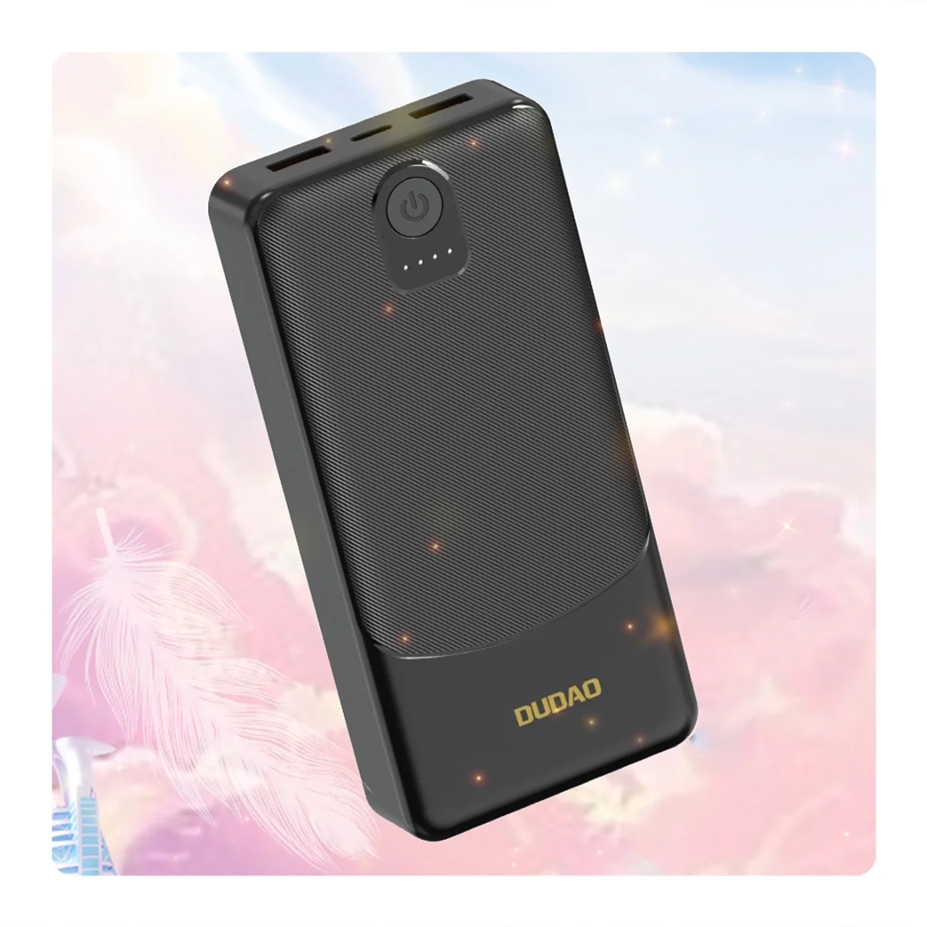 Powerbank Dudao K10Pro 2.4A 20000mAh 2 x USB-A - Siyah