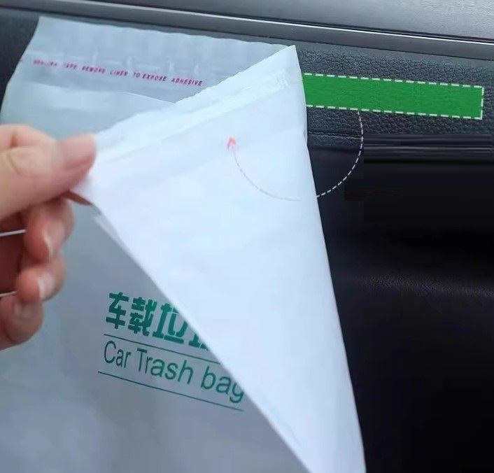 Pratik Su Geçirmez Oto Araba Çöp Poşeti Yapışkanlı 20 Adet