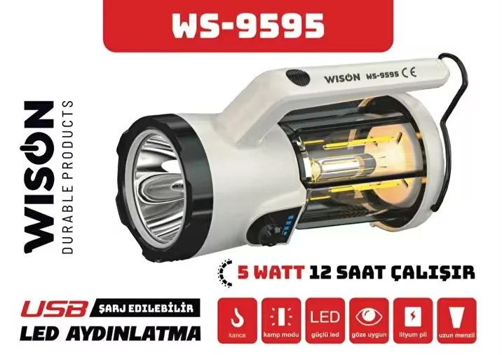 Profesyonel El Feneri &amp; Kamp Lambası | 5W