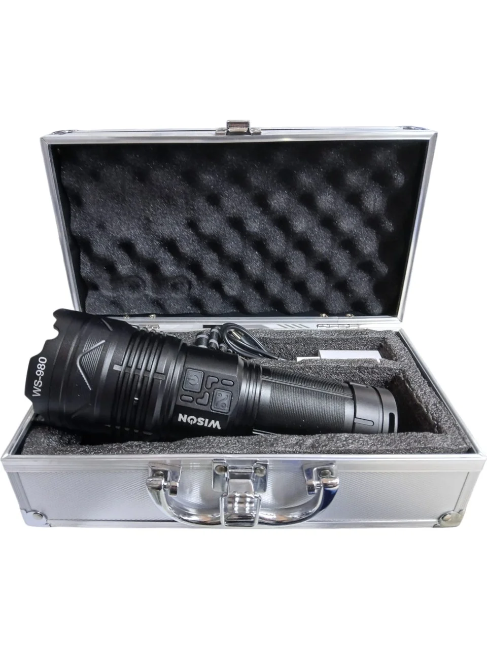 Profesyonel Zoomlu El Feneri | 60w – 7000 Lümen – 13.200 Mah – Type‑c – Metal Gövde