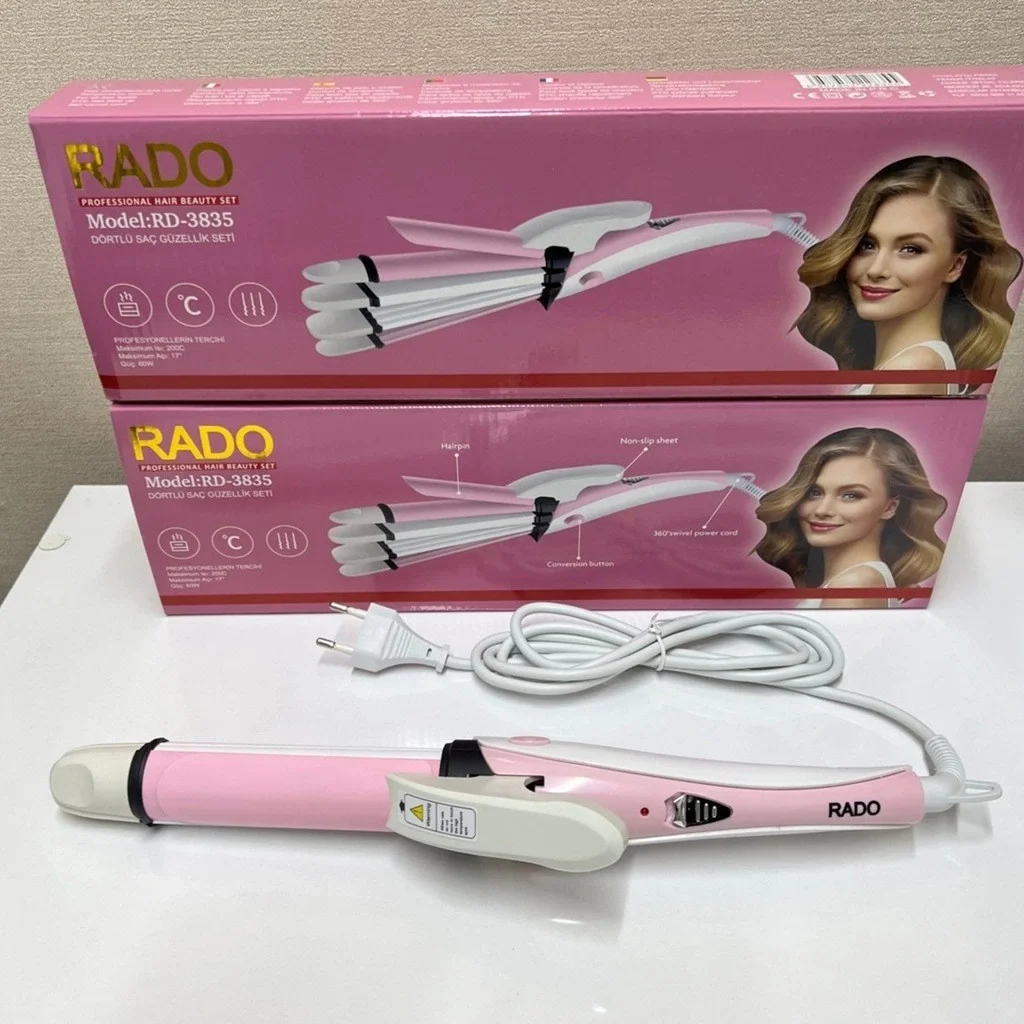 Rado RD-3835 Şekillendirici Saç Güzellik Seti - 4'lü, 60W
