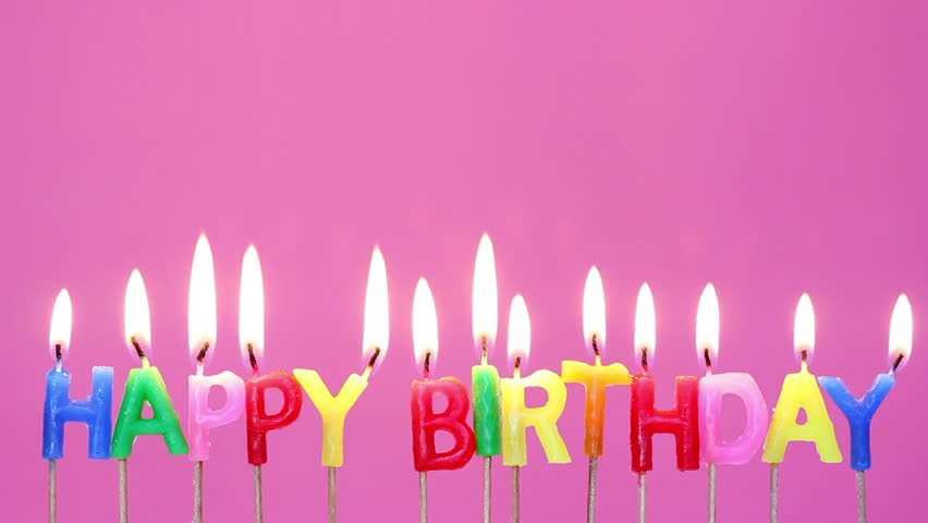 Rengarenk Happy Birthday Yazılabilen Doğum Günü Mumu