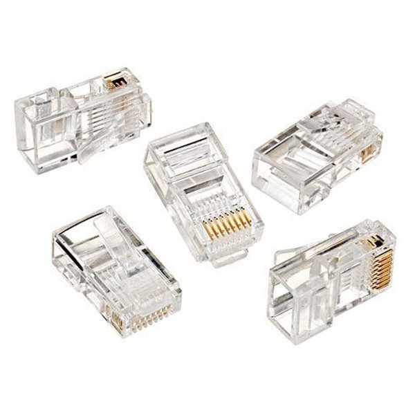 RJ45 CAT5/CAT6 UÇ 8P8C (100LÜK PAKET) POŞETLİ