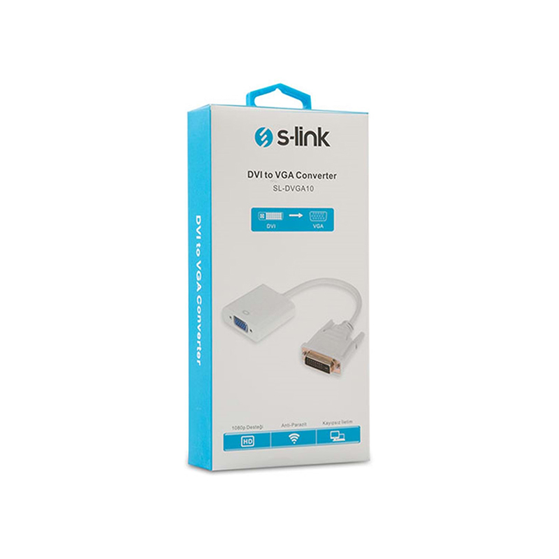 S-LINK SL-DVGA10 DVİ-D TO VGA AKTİF DÖNÜŞTÜRÜCÜ