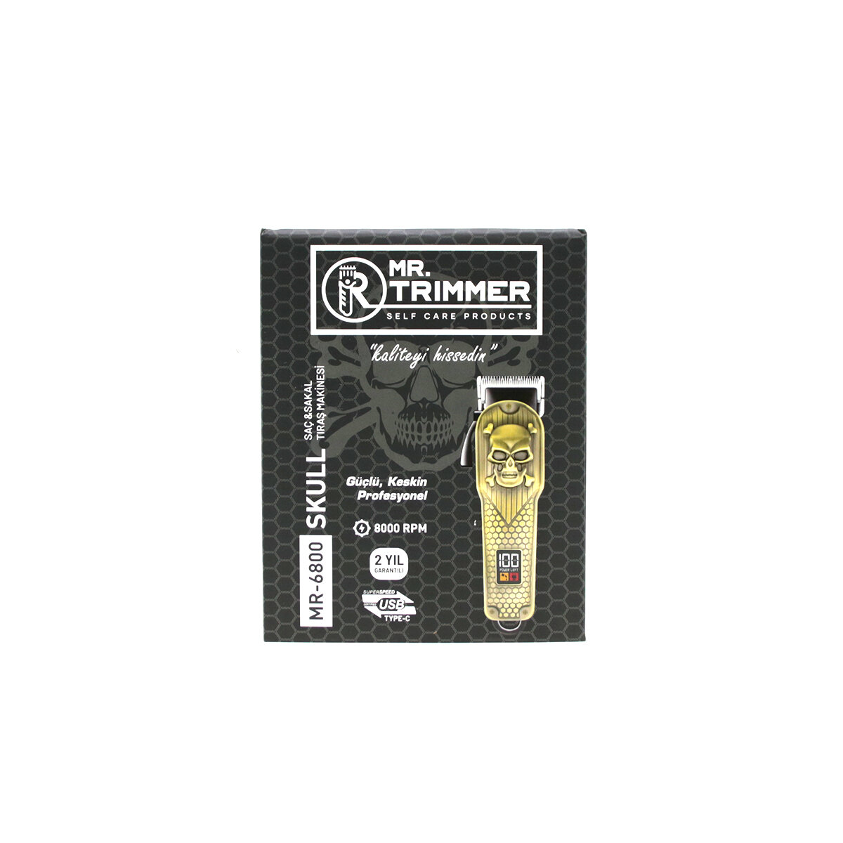 SAÇ - SAKAL KESME TRAŞ MAKİNESİ AYARLANABİLİR BIÇAK - 0,1MM-0,5MM 8000RPM 6 FARKLI KESİM MR-6800