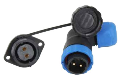 SD20 SU GEÇİRMEZ 2 PİN 20 MM KONNEKTÖR (90° DİRSEK)