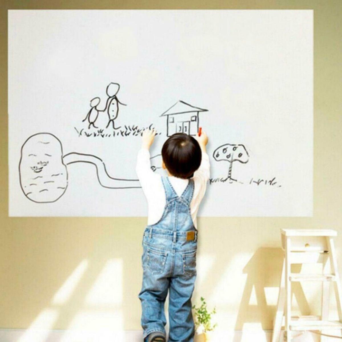Silinebilir Kalemli Sticker  Duvara Yapışabilen Yazı Tahtası 60x100 cm