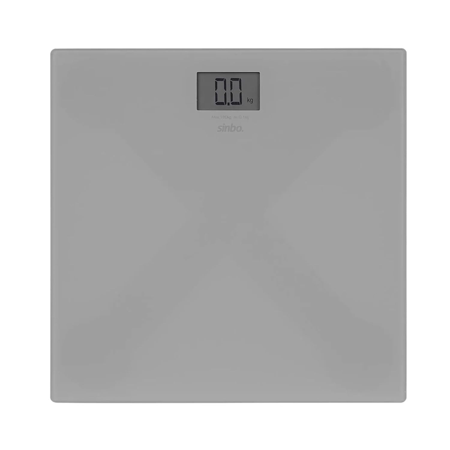 SİNBO SBS-4451 DİJİTAL - PİLLİ GRİ CAM BANYO BASKÜL TERAZİ TARTI LCD EKRAN 180KG/100GR 26X26CM