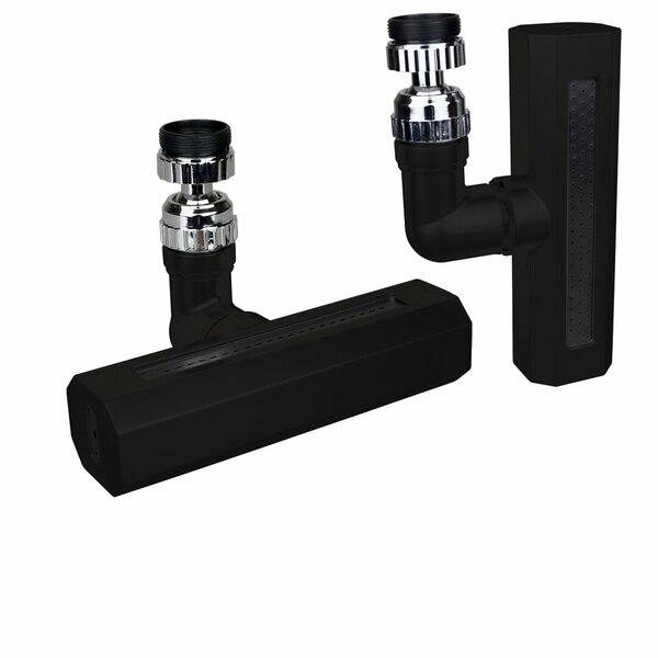 SİYAH  GENİŞ  360 DERECE DÖNEBİLENOYNAR BAŞLIK - 4 MOD  PERLATÖR ŞELALE MUSLUK UCU KTX-3288