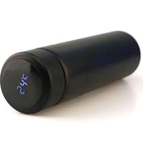 SİYAH LED DERECELİ ÇELİK TERMOS 500ML