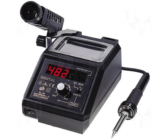 SOLOMON SL-30 ISI AYARLI DIGITAL GÖSTERGELİ İSTASYONLU HAVYA