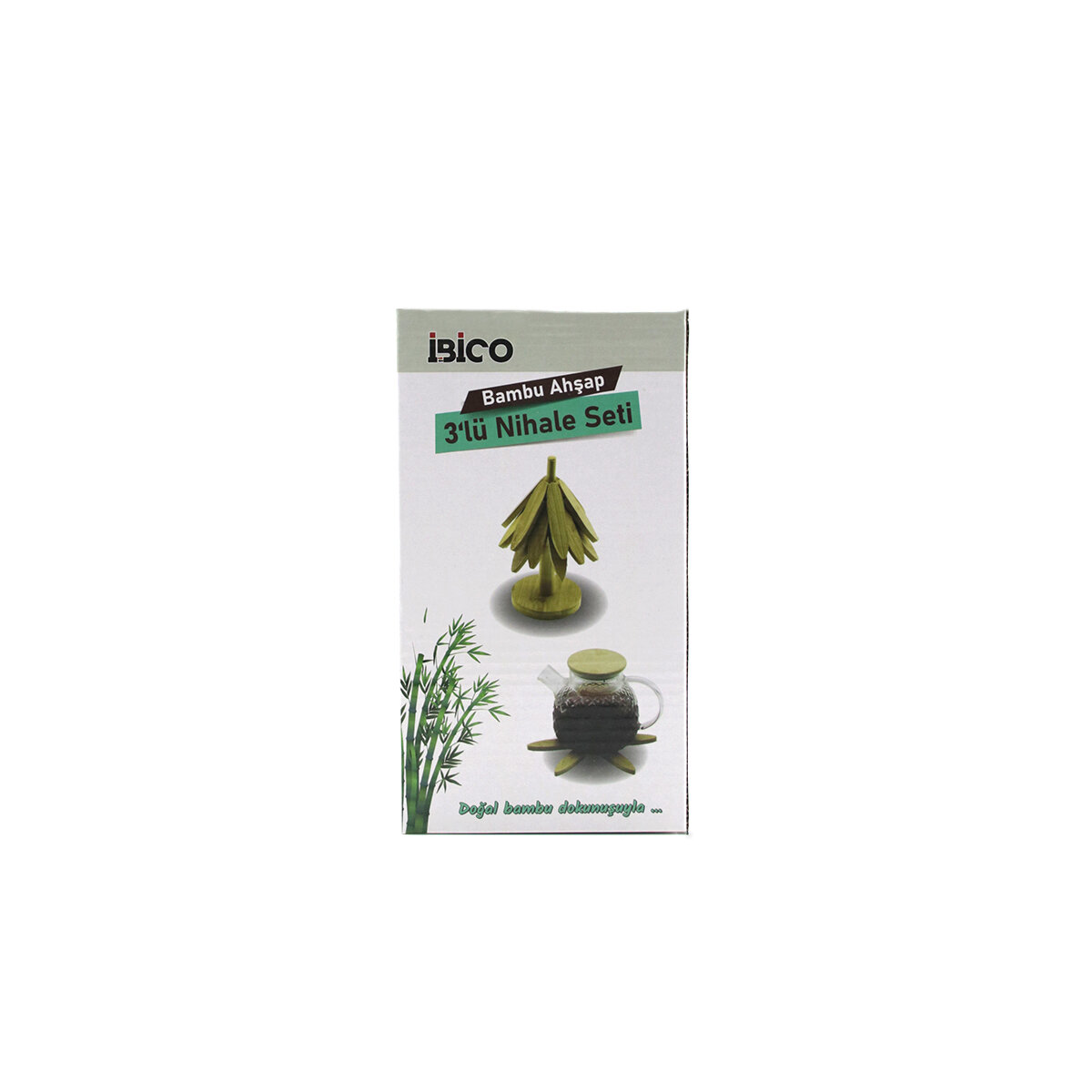 STANDLI=AĞAÇ MODEL 2PCS AHŞAP BAMBU KATLANIR NİHALE YAPRAKLI ÇİÇEK MODELİ= ÇAP: 20CM