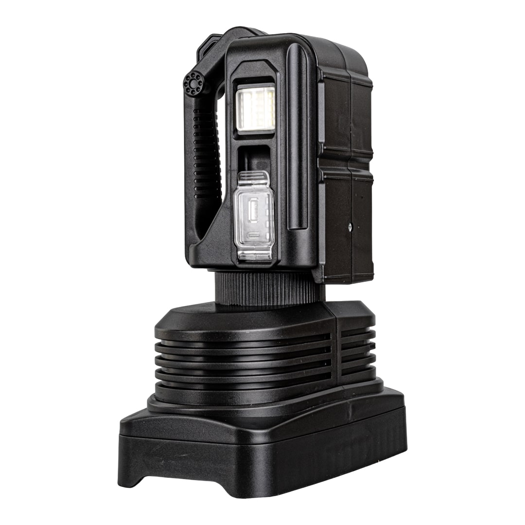 SÜPER PARLAK PİLLİ - ŞARJLI - 4 FARKLI MOD SEÇENEKLİ BATTAL BOY EL FENERİ W5123