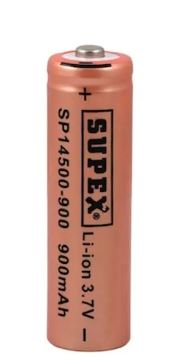 SUPEX SP14500-900S LİTYUM ION 3.7V 900MAH ŞARJ EDİLEBİLİR BAŞLIKLI PİL
