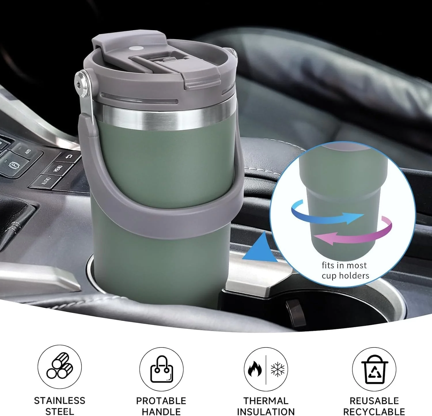 Termos 900 ML Pipetli Termos Bardak